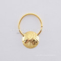 Designer Nose Ring Jóias Fabricante, Handmade Gold Plated Septum Nose Ring Body Jewelry